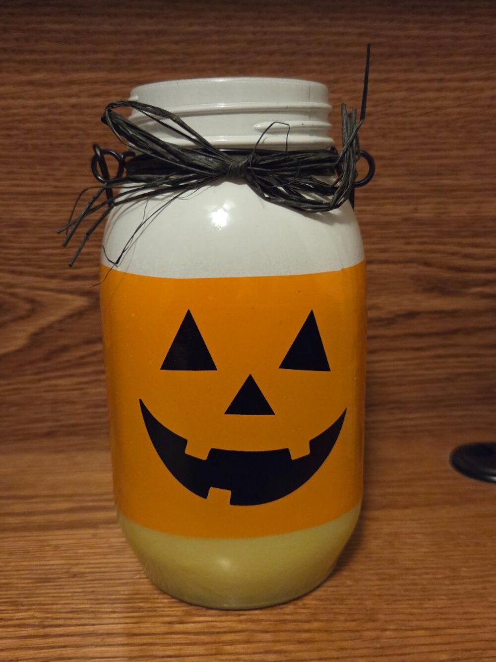 Halloween Decor Glass Jar